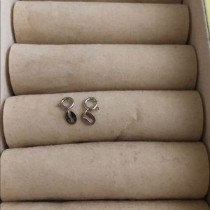 TWO REAL 18K WHITE GOLD RING CLASPS FOR BRACELETS OR NECKLACES